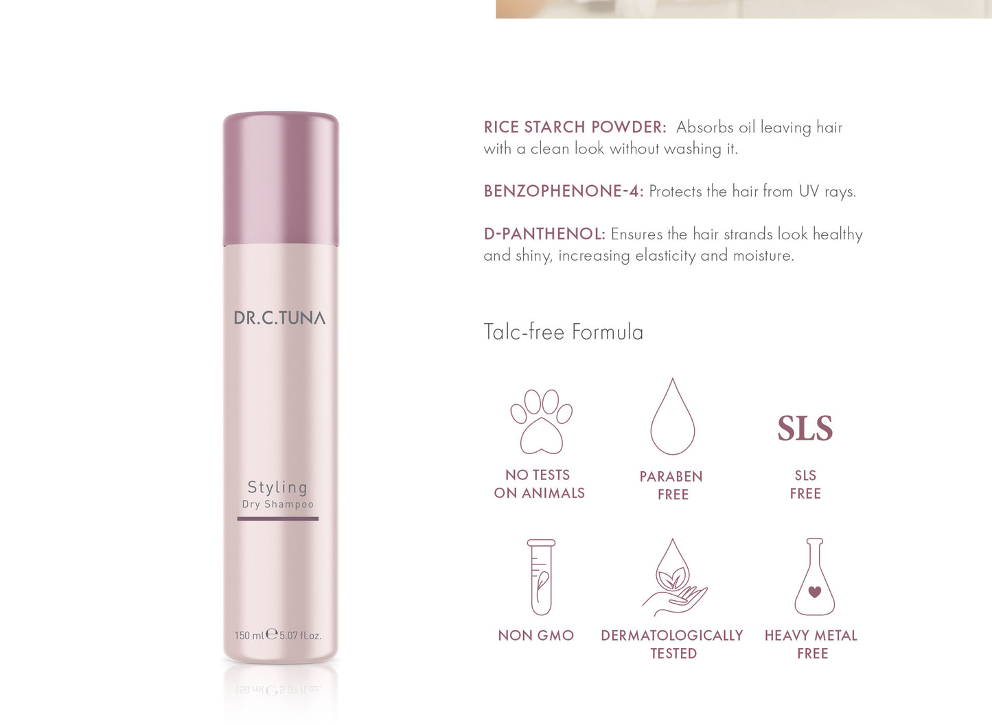 Styling Dry Shampoo | Dr. C. Tuna | Farmasi