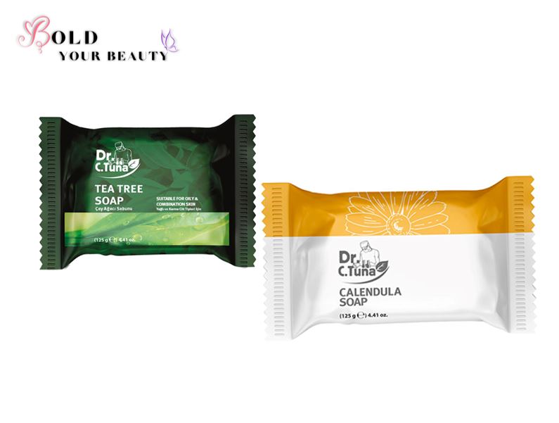 Calendula and Tea Tree Soap Bundle | Dr. C. Tuna | Farmasi | Set of 2