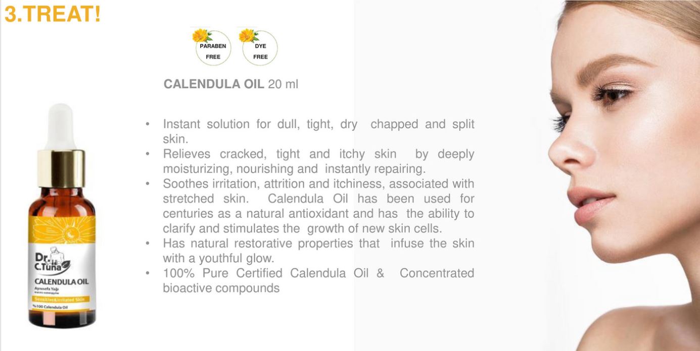 Face & Body Oil Calendula | Dr. C. Tuna | Farmasi