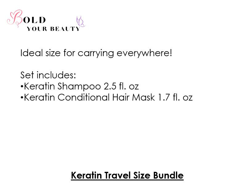 Keratin Shampoo & Conditioner | Travel Size Bundle | Farmasi