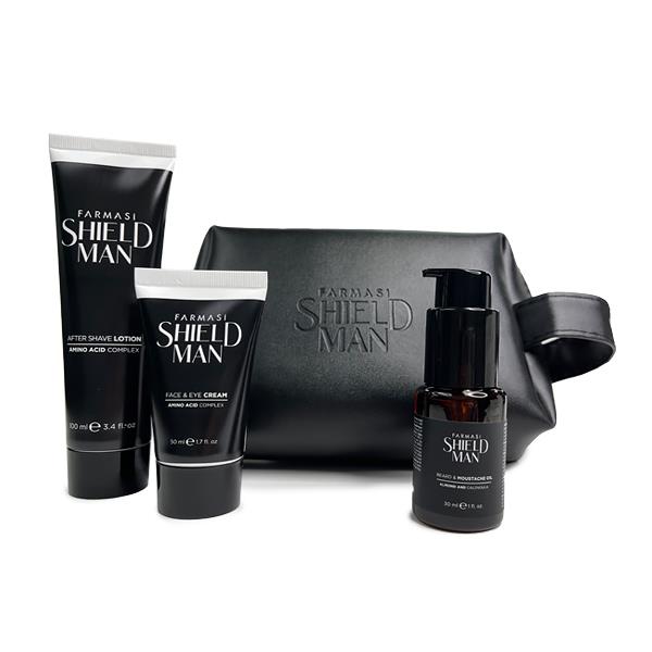 Men's Daily Care Set - Shield Man Travel Bag Set | Farmasi