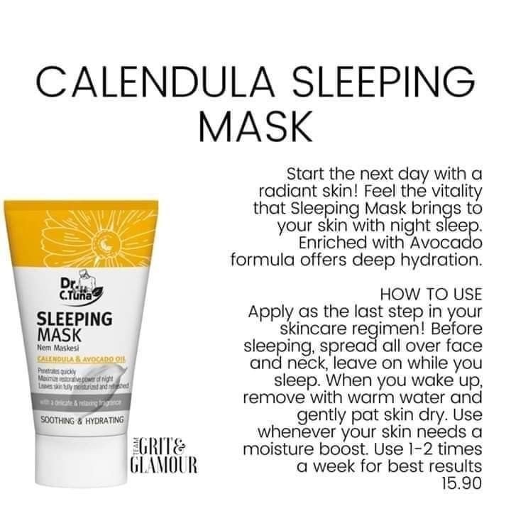 Calendula Sleeping Mask | Dr. C. Tuna | Farmasi
