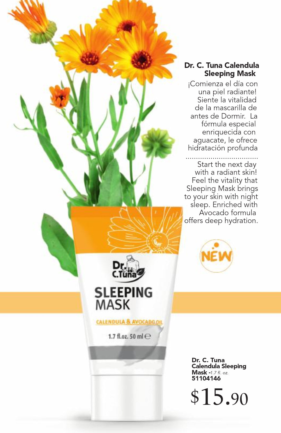 Calendula Sleeping Mask | Dr. C. Tuna | Farmasi