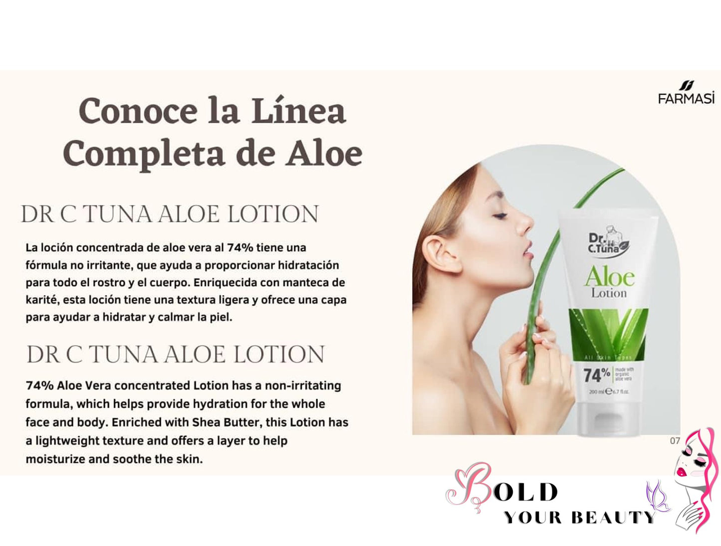 Aloe Vera Set | Farmasi | Dr. C. Tuna | for all skin types | Concentrated Aloe Vera