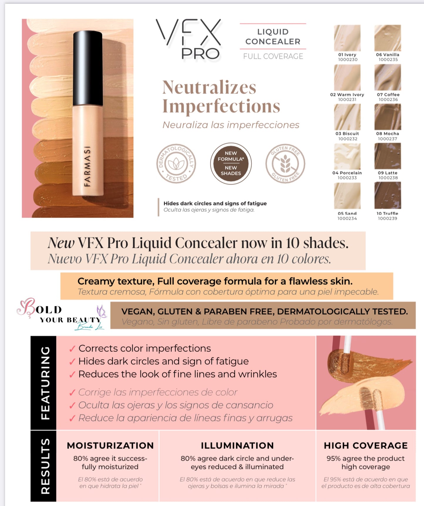 Full Coverage Liquid Concealer & Corrector | Farmasi