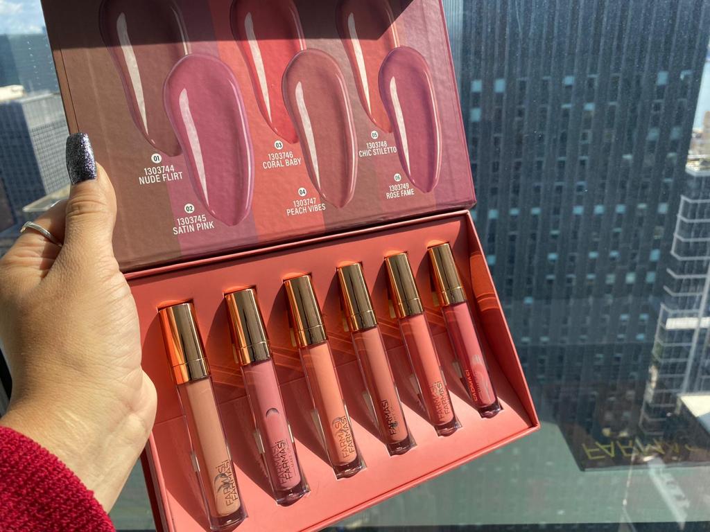 Lip Gloss-Nude Color Set of 6 | Farmasi