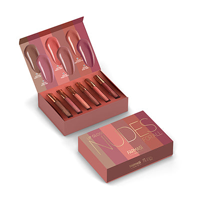 Lip Gloss-Nude Color Set of 6 | Farmasi