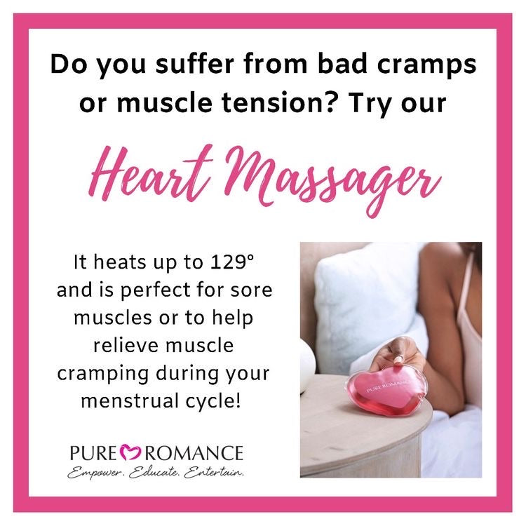 Heart Massager New Color Violet | Corazón Pure Romance Nuevo Color Violeta