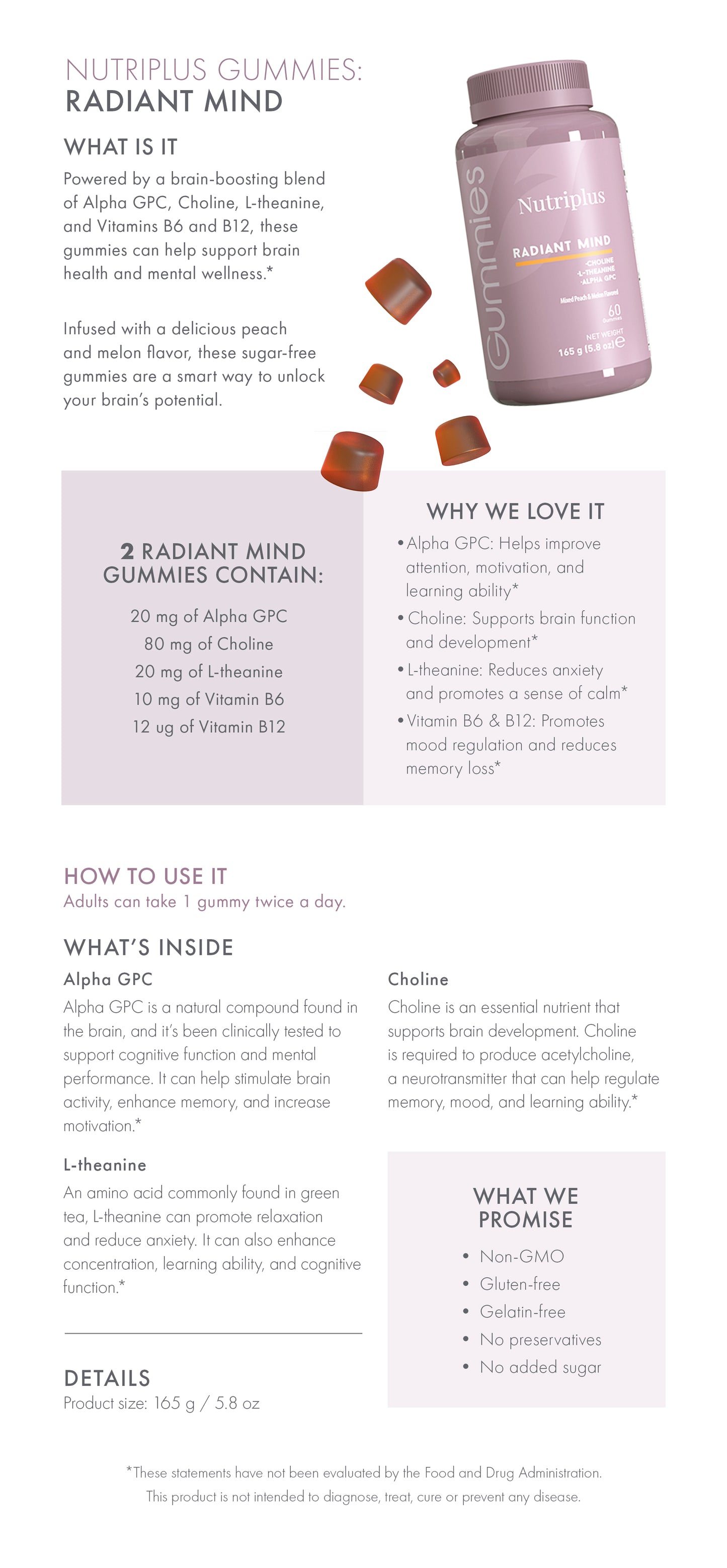 Nutriplus Gummies - Radiant Mind