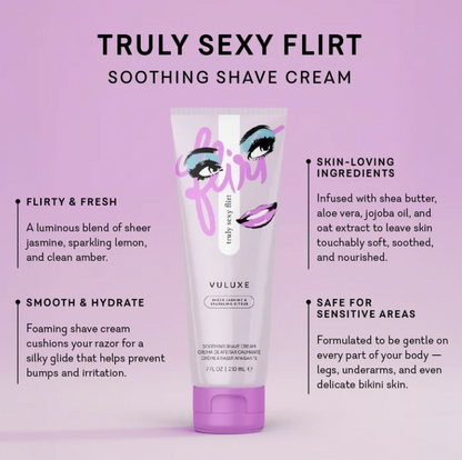 Shave Cream (Coochy) Truly Sexy Flirt Fragrance |  New look, same great shave!