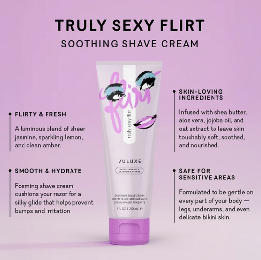 Shave Cream (Coochy) Truly Sexy Flirt Fragrance |  New look, same great shave!
