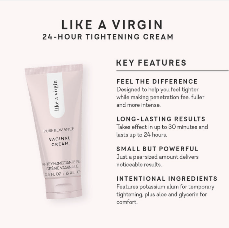Like A Virgin Vaginal Tightening Cream - Sealed - New Packaging | Pure Romance