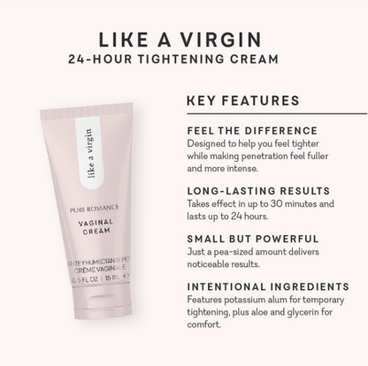 Like A Virgin Vaginal Tightening Cream - Sealed - New Packaging | Pure Romance