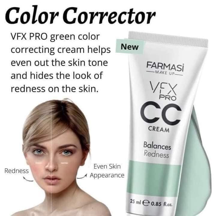 CC Cream VFX PRO Balances Redness, 25 ml. /0.85 fl. oz. | Farmasi