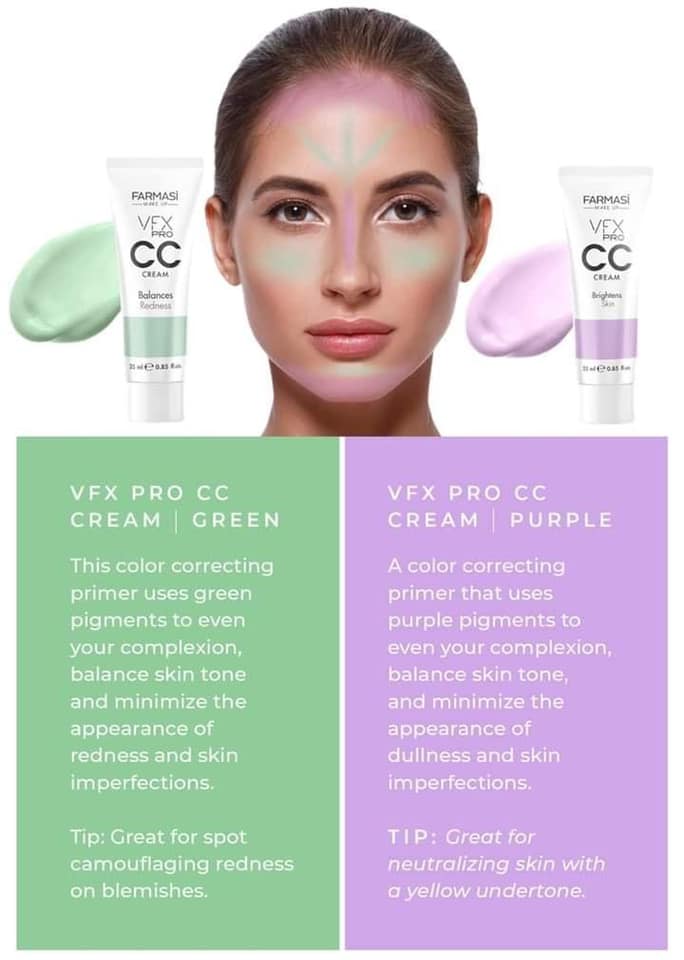 CC Cream VFX PRO Brightens Skin Purple, 25 ml. /0.85 fl. oz. | Farmasi