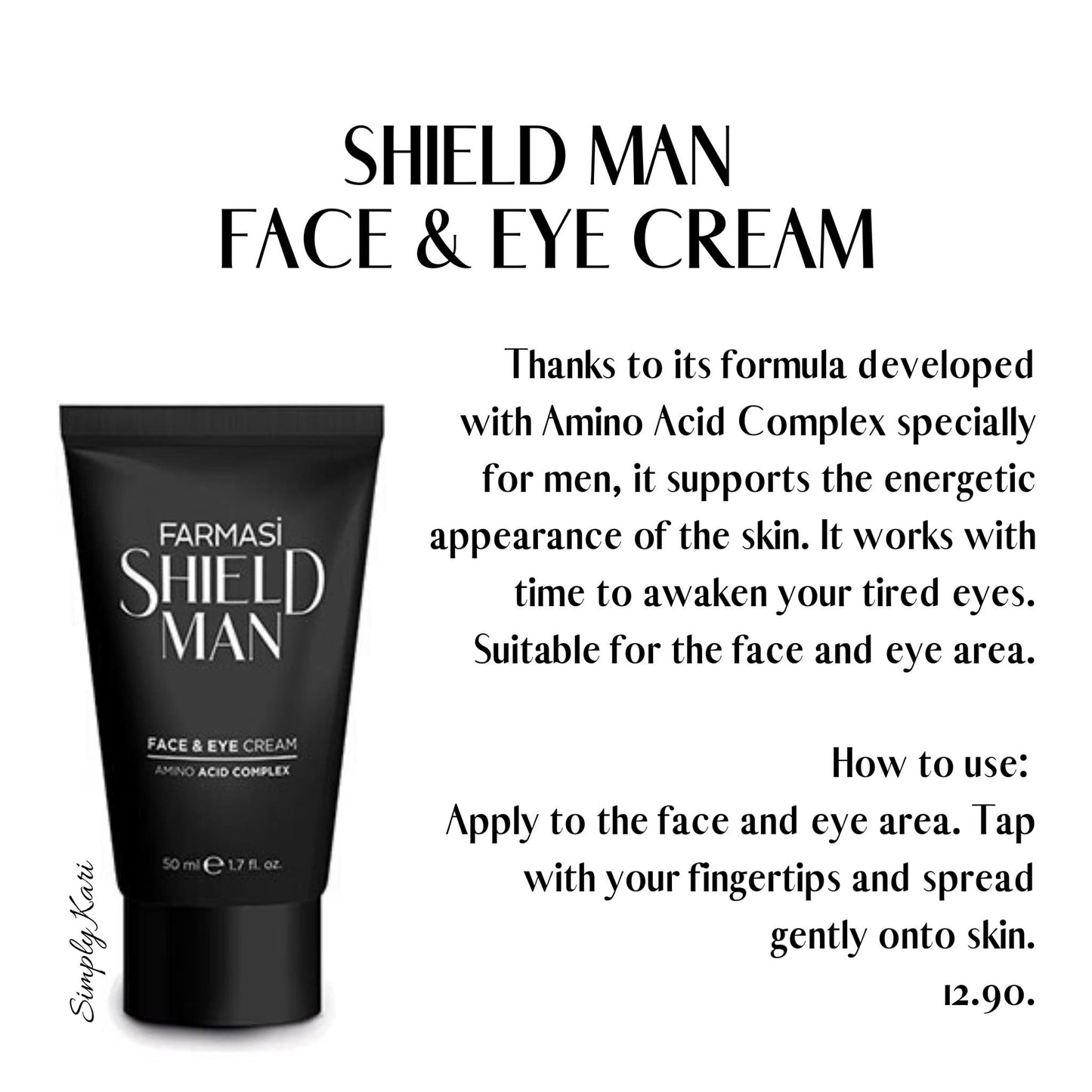 Face & Eye Cream - Shield Man | Farmasi