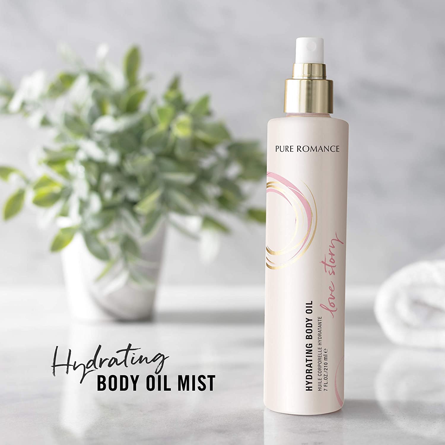 Pure romance love popular story hydrating body oil