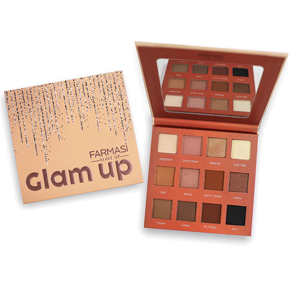 Make Up Glam Up Eyeshadow Palette 12 Shades | Farmasi