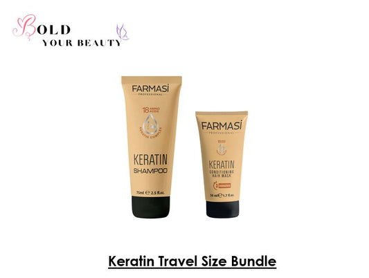 Keratin Shampoo & Conditioner | Travel Size Bundle | Farmasi