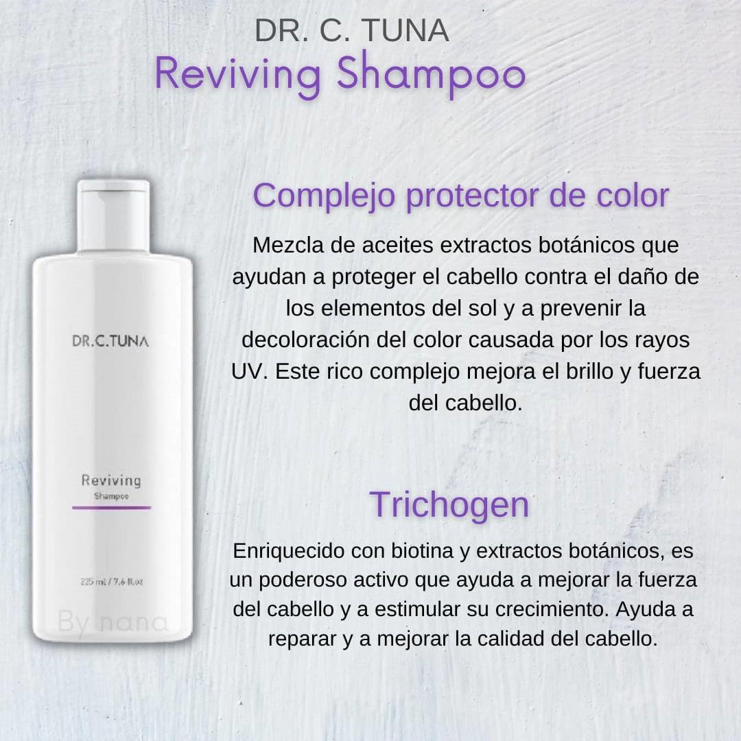 Reviving Shampoo - Hair Oil | (Garlic) | Dr. C. Tuna | Farmasi | Set of 2