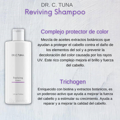 Reviving Shampoo - Hair Mask | (Garlic) | Dr. C. Tuna | Farmasi | Set of 2