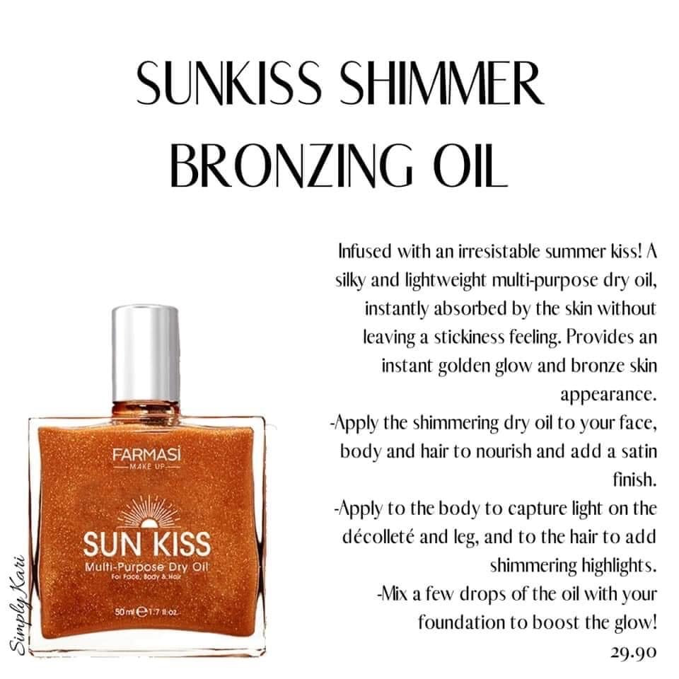Sun Kiss Shimmer Bronzing Oil | Farmasi