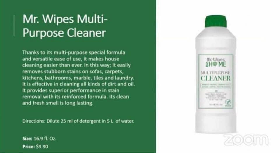 Multi Purpose Cleaner | Mr. Wipes | Farmasi