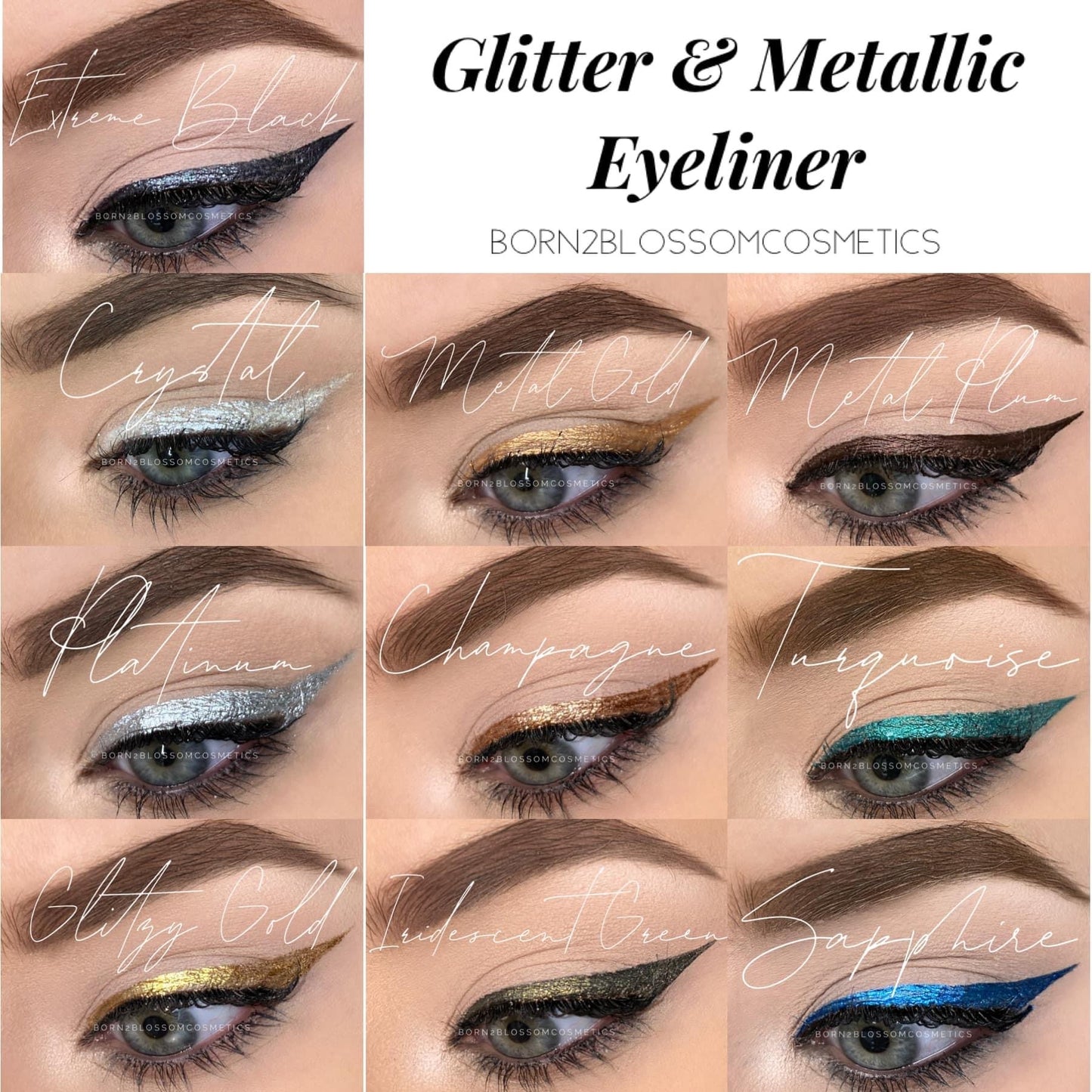 Glitter & Metallic Eyeliner | Farmasi