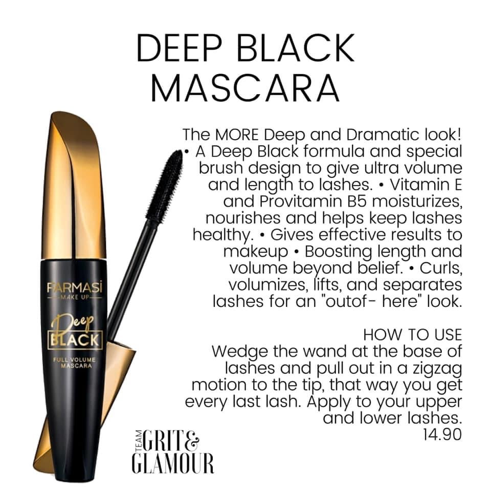 Deep Black Mascara | Farmasi