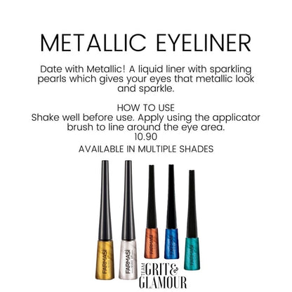 Glitter & Metallic Eyeliner | Farmasi