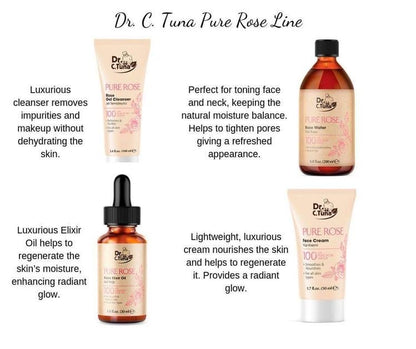 Skincare Regimen-Pure Rose | Dr. C. Tuna | Farmasi Set of 5 PCS