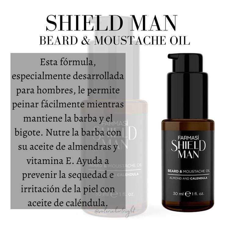 Beard & Moustache Oil -Shield Man | Farmasi