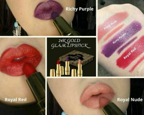 24K Gold Glam Lipstick | Farmasi | Set of 3
